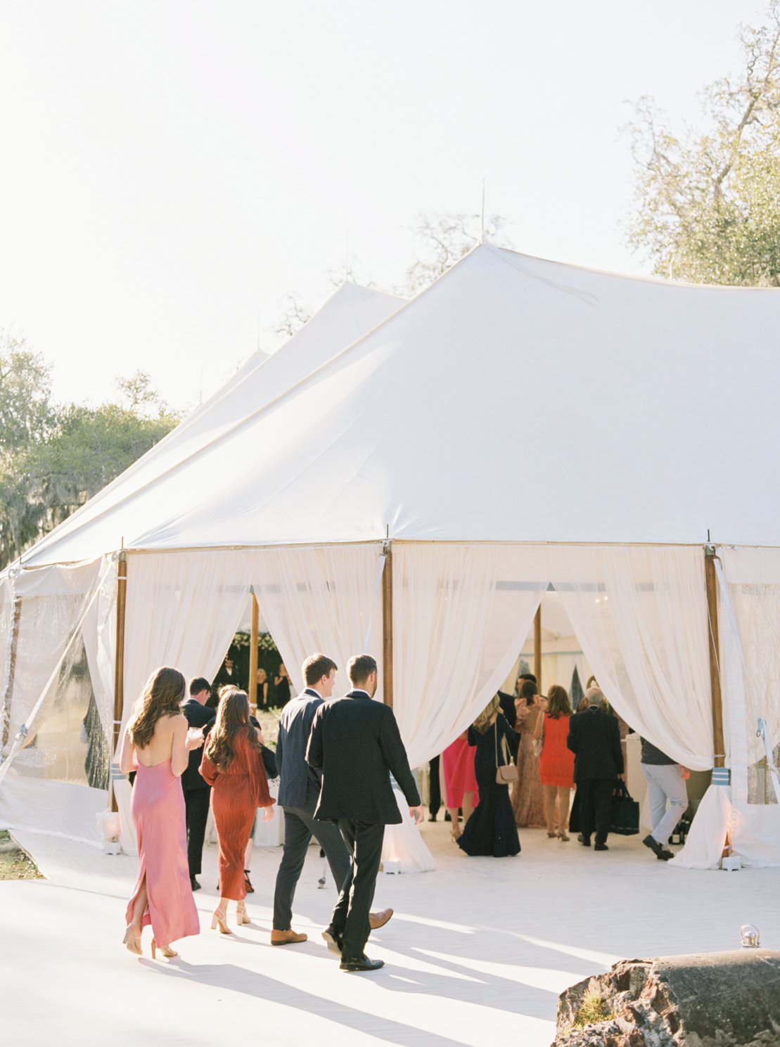 wedding reception tent at montage palmetto bluff weddings